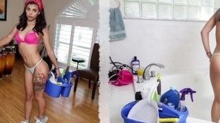 Uber-Cute Mexican Maid Gina Valentina Plows Client For Additional Cash