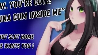 '"Wow. You're Cute! Wanna Cum Inside Me" The Hot Slut Home Alone Wants You! [Hungry For Cock]'