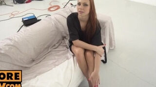 'POV - POV sex casting with hot redhead model Ornella Morgan'