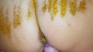 Glittery and brilliant sex with a stepmother