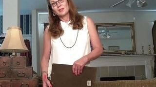 AuntJudys - Horny Hairy Pussy MILF Isabella is your new Secretary