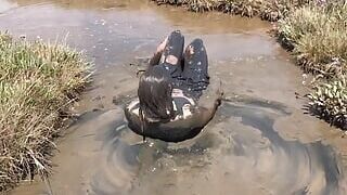 Playing in the muddy Estuary