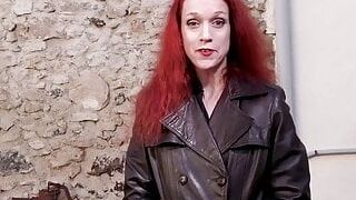 Redhead milf fucked hard by 2 french cocks
