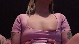 Dirty Kirby ... Hot Sexy Milf Gaming while distracted by huge cock