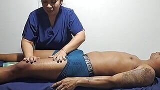 A relaxing massage for this sexy guy, it makes me so horny pt2 it makes me so horny to see him half naked