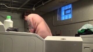 Doing The Laundry Naked In A Shared Basement (You can hear m