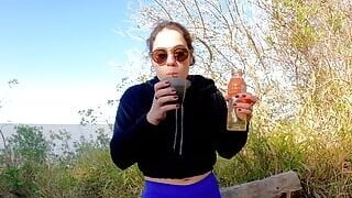 Drinking Pee in the Ecological Reserve of Argentina in Front of Everyone