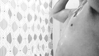 Shower movie with old time black and white visuals