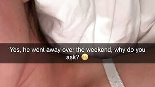 Stepsister Wants To Fuck Her Stepbrother And Sends Him Nudes On Snapchat After Visiting Stepmom Cuckold Sexting