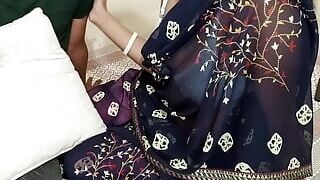 cute bhabhi in saree gets naughty with devar for rough and hard sex in Hindi