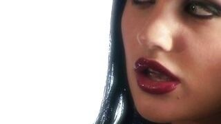 SEXY GIRLS GAG ON A MASSIVE COCK THEN GET FUCKED HARD IN