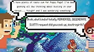 BBW Camgirl Poppy Page Sucks BerryBlast6547 (Astrogirth) Girthy Cock, Sensual, Long Tongue, Licking & Funny Intro Animation