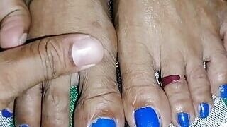 Miya white Feet Flesh for feet lovers best feet with blue colour