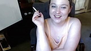 Smoking Mistress does a double beta show on her C2C session.
