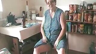 chubby granny fucks high heels