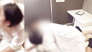 Cuckold Husband, I'm sorry Nurse's wife is trained to dirty talk by doctor in hospital