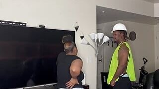 Kendale The Construction Worker Have A Delightful Time At Work With A Pretty Thick Lonely Ebony Student Full Video On Faphouse