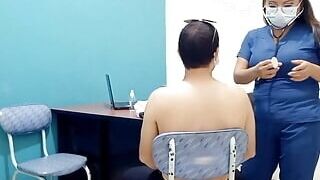 newly recorded video! The sexual arousal led the doctor to perform improper actions within the clinic.