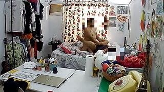 I installed a camera in my wife's room to watch her while I work in my office