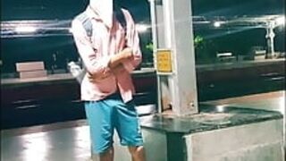 Gay at railway station sexy ass