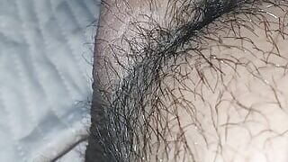Step mom handjob step son hairy dick in bed