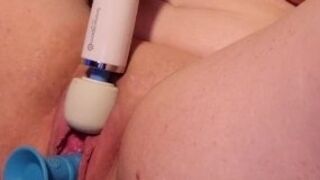 Plump and juicy pussy gets a good clit tease and dildo fuck  SOLO brunette curvy lil_rawra