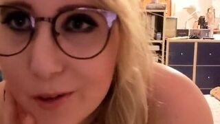 HOT TEEN blonde JOI ASMR with parents in the next room, HORN