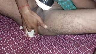 Indian teen Private room morning enjoying and fingering ass and use toy.