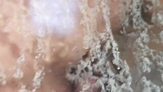 Caught stepmom fucking her dildo in the shower