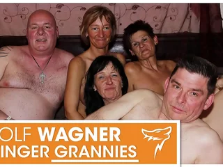 YUCK! Ugly superannuated swingers! Grannies & grandpas have yourself a naughty fuck fest! WolfWagner.com